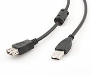 CABLU USB2.0 la USB2.0 SPACER prelungitor, 3m, (AM/AF), black 