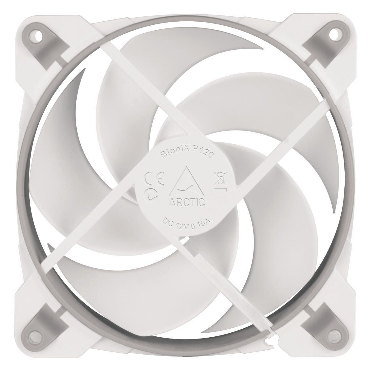 ARCTIC BioniX P120 (White) – Pressure-optimised 120 mm Gaming Fan with PWM PST_4