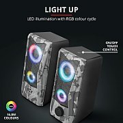 Boxe Stereo GXT 606 Javv RGB-Illuminated 2.0, 6W, camuflaj_1