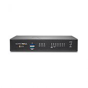 Firewall SonicWall model TZ370 8xGbE 2xUSB 3.0 firewall throughput 3Gbps, IPS throughput 1.5Gbps, VPN throughput 1.3Gbps, maxim 100 clienti SSL VPN, rackmount kit separat (02-SSC-3113), PSU alimentator (36W), necesita licenta aditionala servicii securitate_2