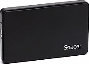 RACK extern SPACER, pt HDD/SSD, 2.5 inch, S-ATA, interfata PC USB 3.0, plastic, negru, 