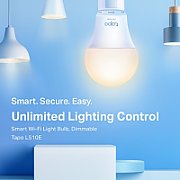 BEC LED wireless TP-LINK, 800lm, 8.7W, E27, se conecteaza la router Wi-Fi, intensitate reglabila, control prin smartphone cu aplicatia TAPO 