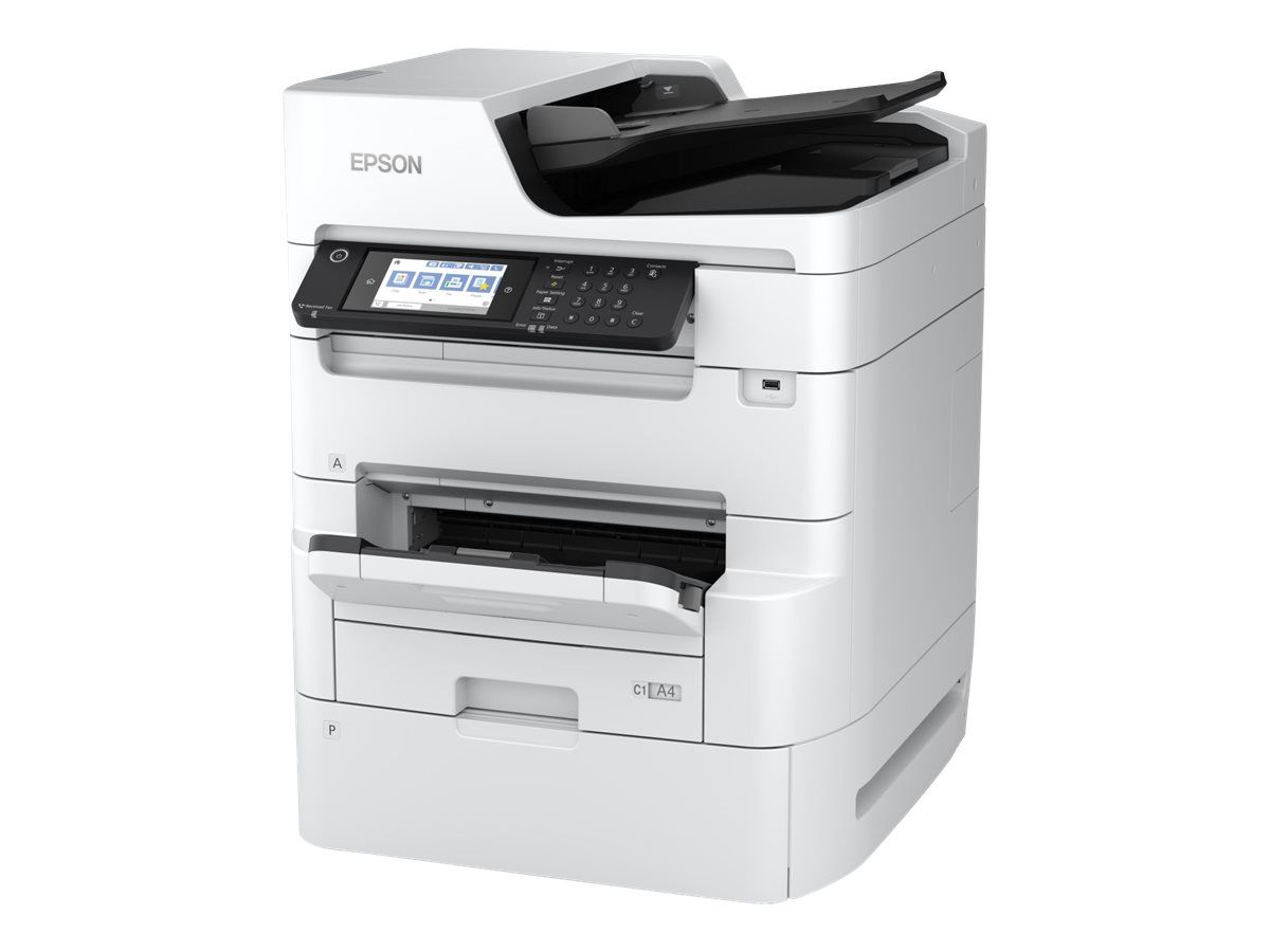 Multifunctional inkjet color Epson WF-C879RDTWFC, dimensiune A3 (Printare, Copiere, Scanare, Fax), duplex, viteza 26ppm alb-negru, 26ppm color, rezolutie 4800 x 1200 dpi, limbaj de printare: PCL5c, PCL5e, ESC/P-R, PostScript 3, PDF 1.7, PCL6, HDD Encrypted, 320GB, alimentare hartie: standard 900_3