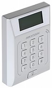 Standalone Access Control Terminal Hikvision, DS-K1T802M Built-inMifarecard reading module, Storage with 3,000 cards and 10,000 accesscontrolevents Uplink Communication: TCP/IP 12 Keys keyboard anddoorbell, DC12V/1A