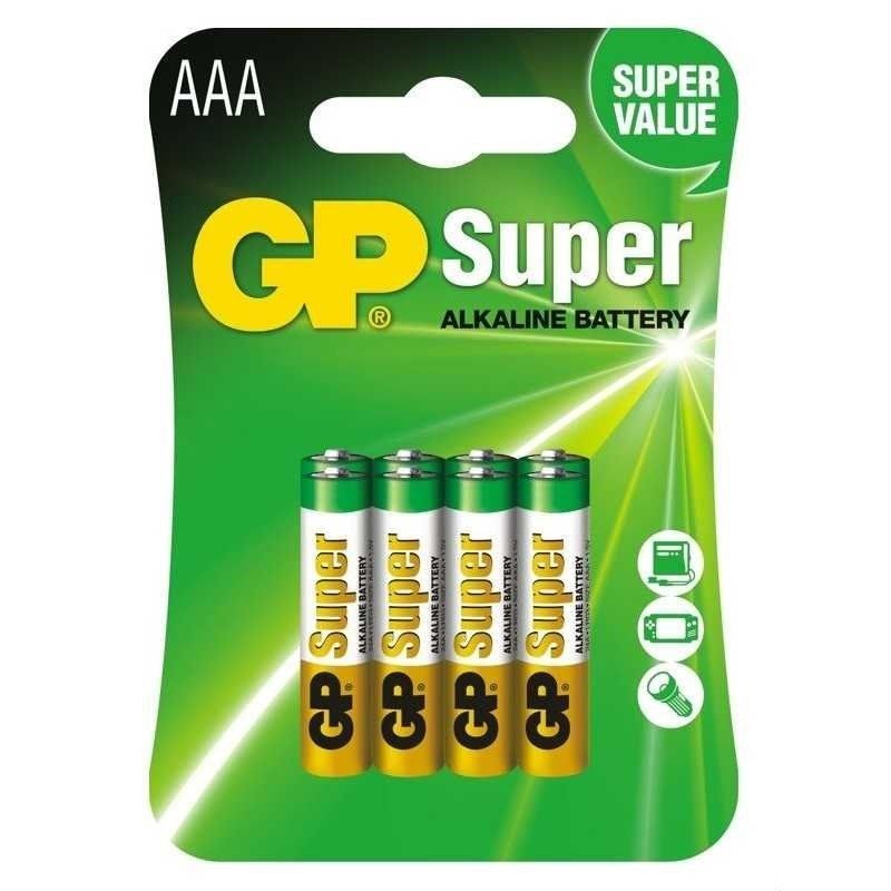 Baterie GP Batteries, Super Alcalina AAA (LR03) 1.5V alcalina, blister 8 buc. 
