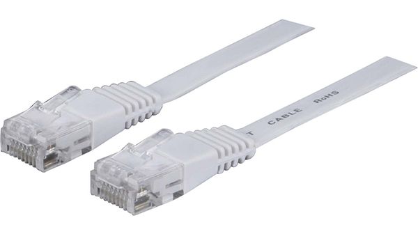 Patchcord UTP RJ45-RJ45 Cat.6 3m alb,UTP-6-3-W, pachcord din cupru