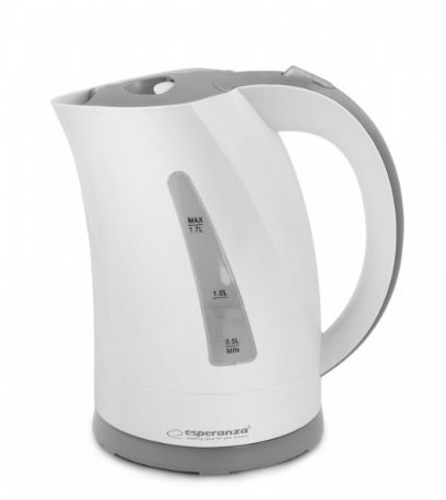 Esperanza EKK022 electric kettle 1.7 L 2200 W Grey, White_4