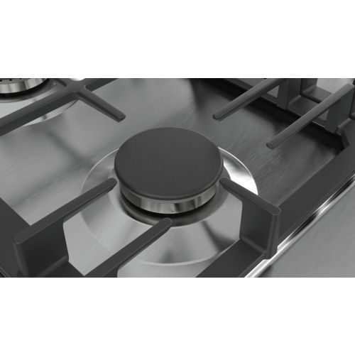 Bosch Serie 6 PCP6A5B90 hob Black, Stainless steel Built-in Gas 4 zone(s)_4