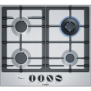 Bosch Serie 6 PCH6A5B90 hob Black, Stainless steel Built-in Gas 4 zone(s)_1