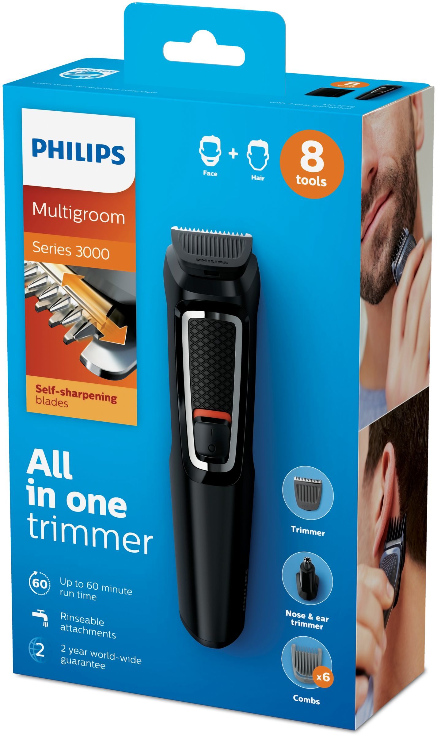 Philips MULTIGROOM Series 3000 8-in-1, Face and Hair MG3730/15_2