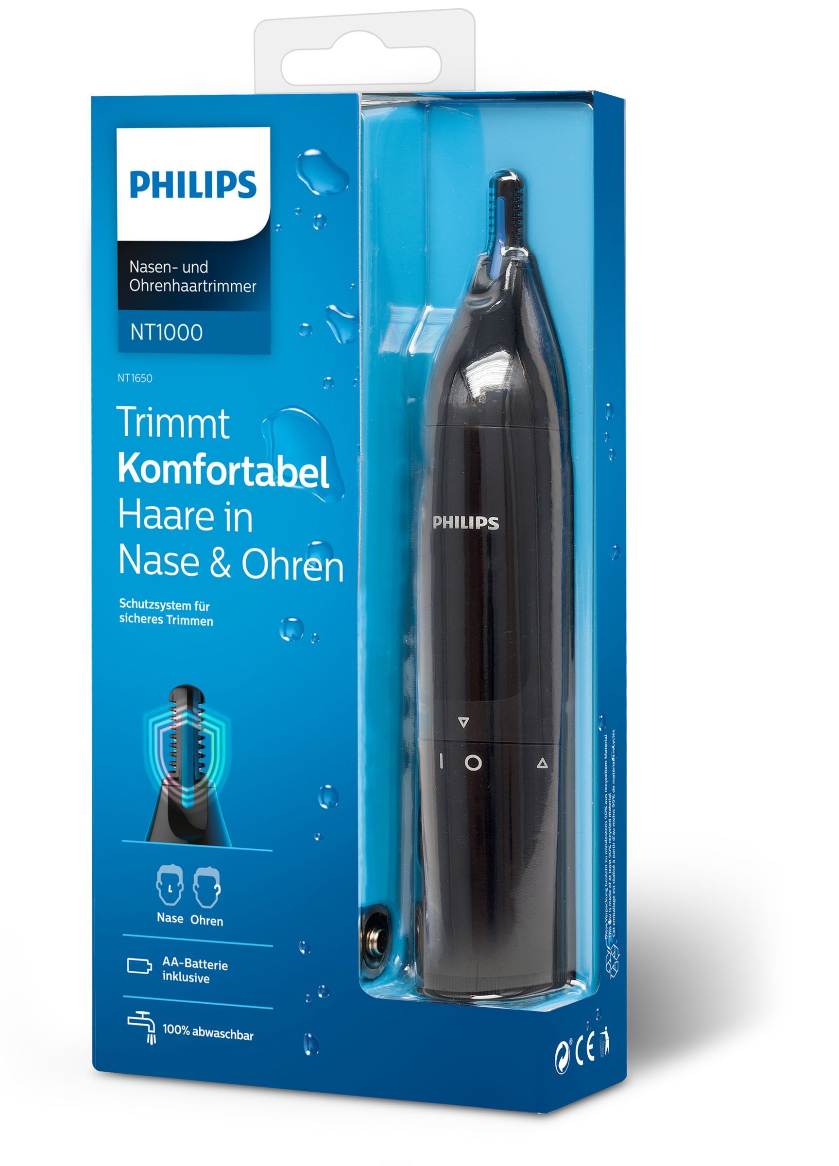 Philips Norelco NOSETRIMMER Series 1000 NT1650/16 hair trimmers/clipper Black_2