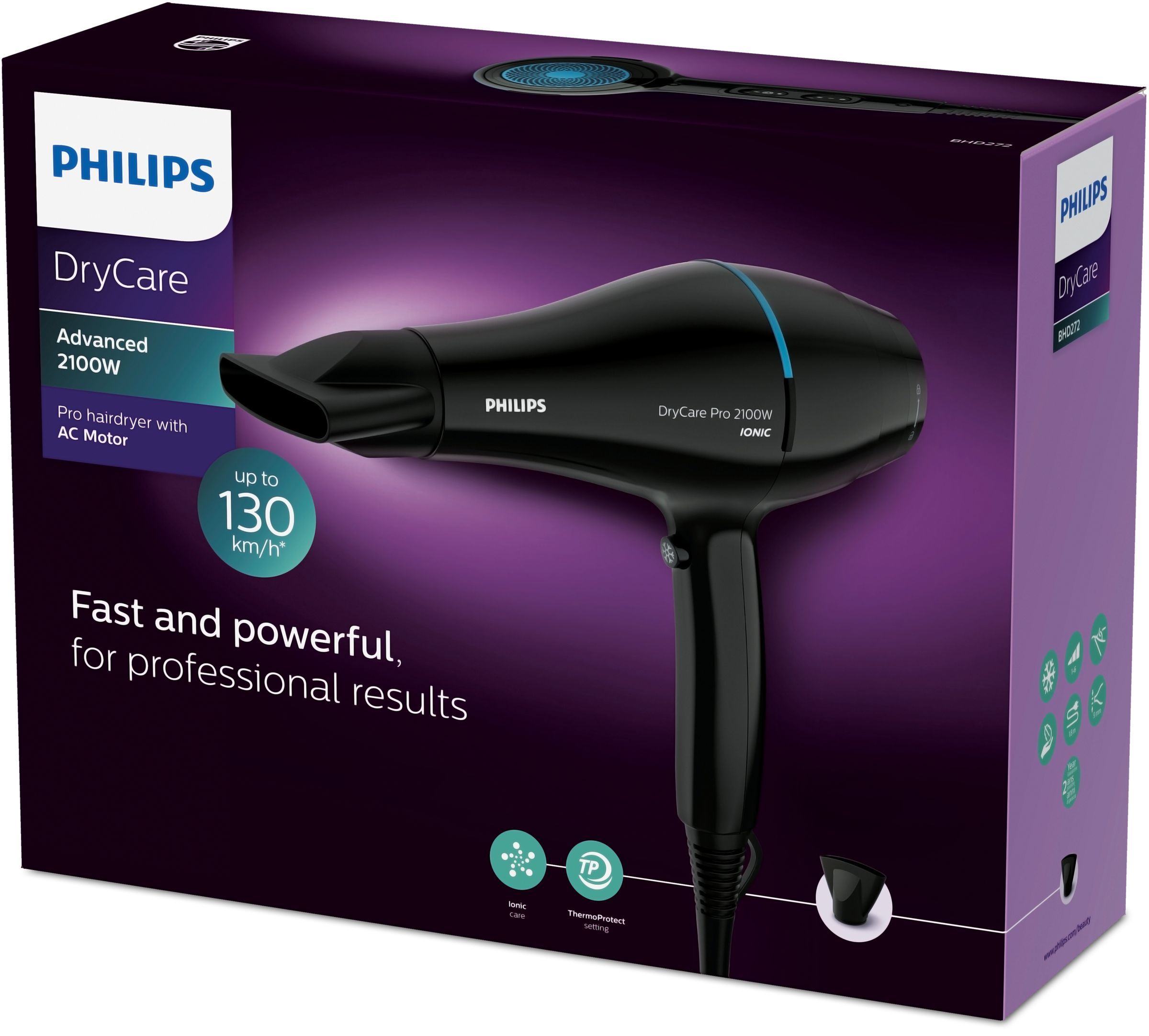 Philips DryCare BHD272/00 hair dryer 2100 W Black_2