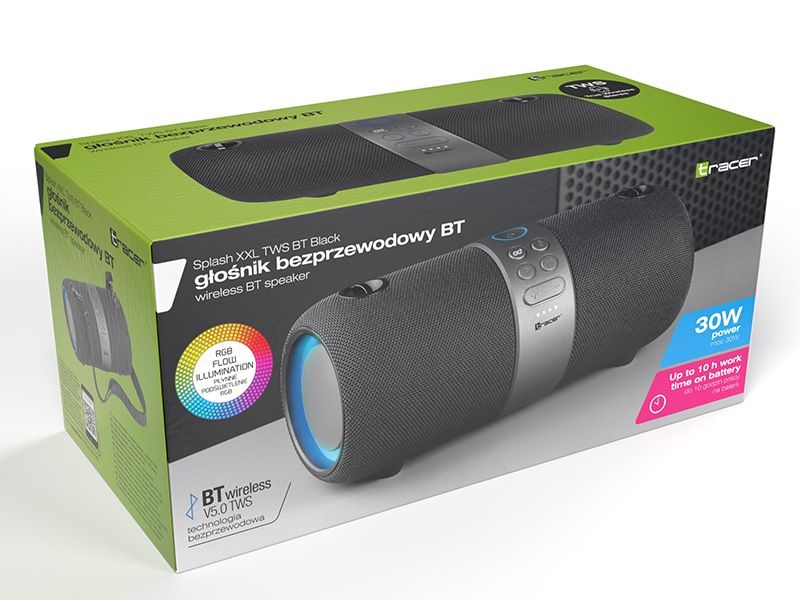 Tracer TRAGLO46789 Splash XXL portable speaker 30 W Stereo portable speaker Black_5