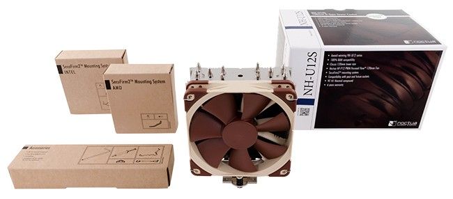 Noctua NH-U12S computer cooling component Processor Cooler 12 cm Brown, Stainless steel_2