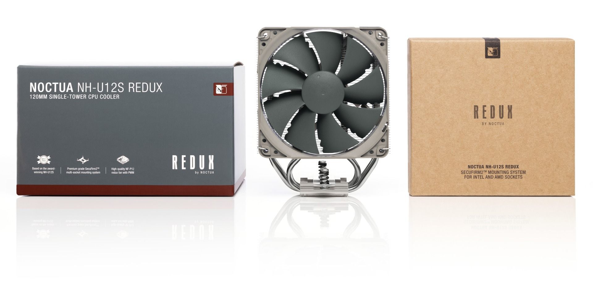 Noctua NH-U12S redux Processor Cooler 12 cm Grey, Stainless steel_3