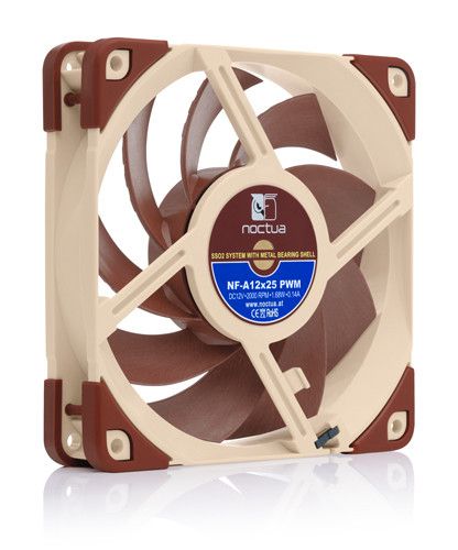 Noctua NF A12x25 5V PWM Computer case Fan 12 cm Beige, Red_2