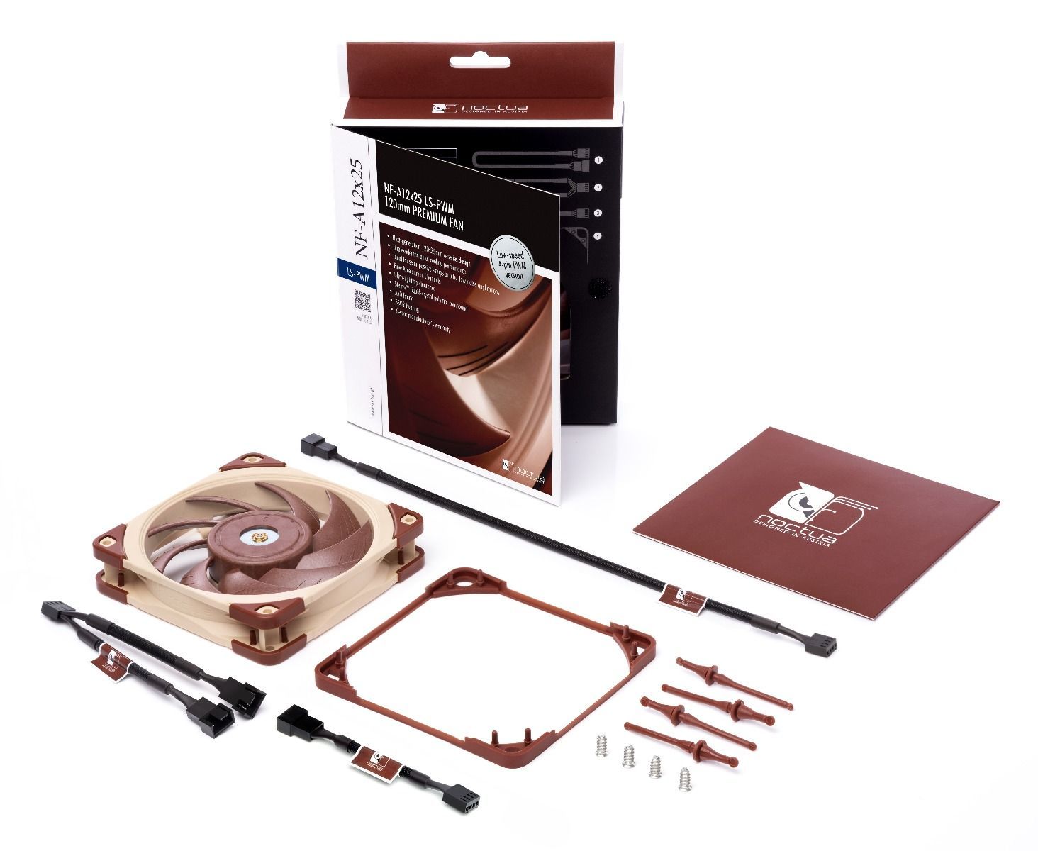 Noctua NF-A12x25 Computer case Fan 12 cm Beige, Brown_5