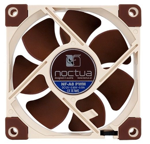 Noctua NF-A8 PWM computer cooling component Computer case Cooler 8 cm Beige, Brown_4