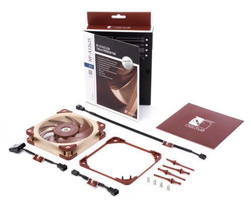 Noctua NF A12x25 ULN Computer case Fan 12 cm Beige, Red_5