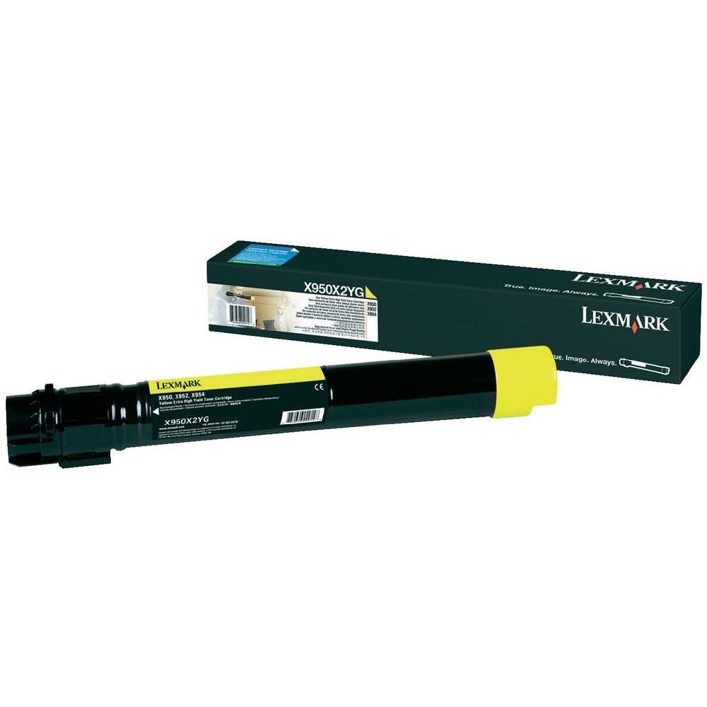 Toner Lexmark X950X2YG, yellow, 22 k, X950de , X950de Statoil ,X950dhe , X952de , X952dhe , X952dte , X954de , X954dhe_3