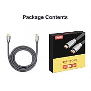 UNITEK Y-C139RGY HDMI cable 3 m HDMI Type A (Standard) Silver, Zinc_1