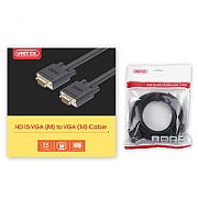 V7 Black Video Cable VGA Male to VGA Male 2m 6.6ft_3