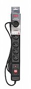 Activejet COMBO 6GN 5M black power strip with cord_3