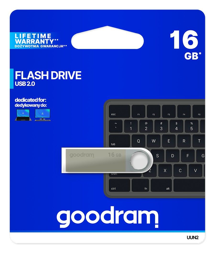 GOODRAM memory USB UUN2 32GB USB 2.0 Silver_3