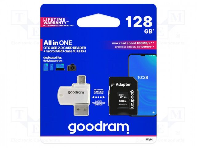 Goodram M1A4-1280R12 memory card 128 GB MicroSDHC Class 10 UHS-I_2