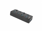 NATEC HUB USB 3.0 MANTIS 2 4-PORTS WITH SWITCH+POWER SUPPLY_4