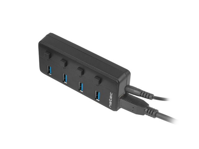 NATEC HUB USB 3.0 MANTIS 2 4-PORTS WITH SWITCH+POWER SUPPLY_7