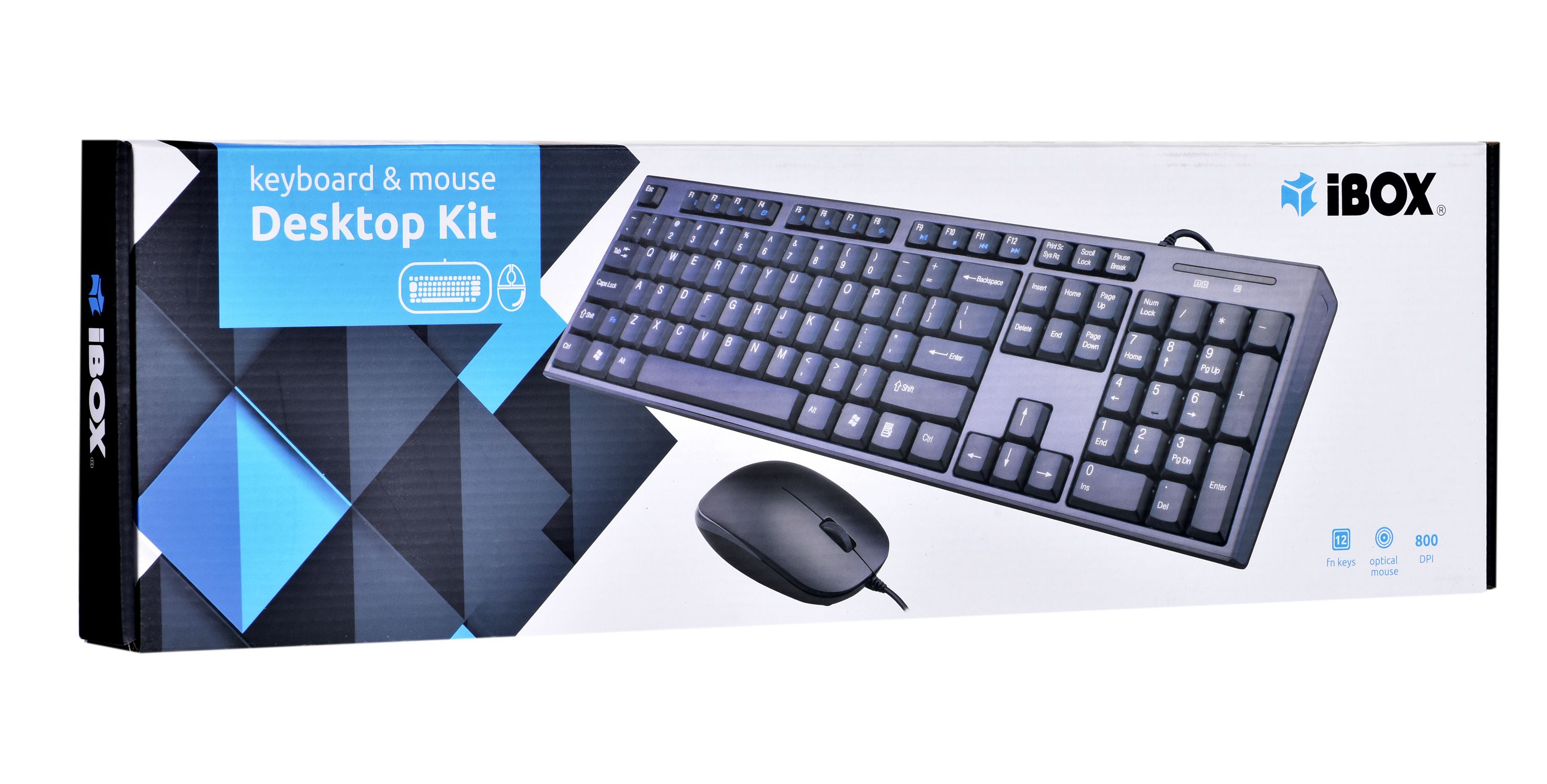 Keyboard + mouse Set IBOX IKMS606 (USB 2.0; (US); black color; Optical; 800 DPI)_7