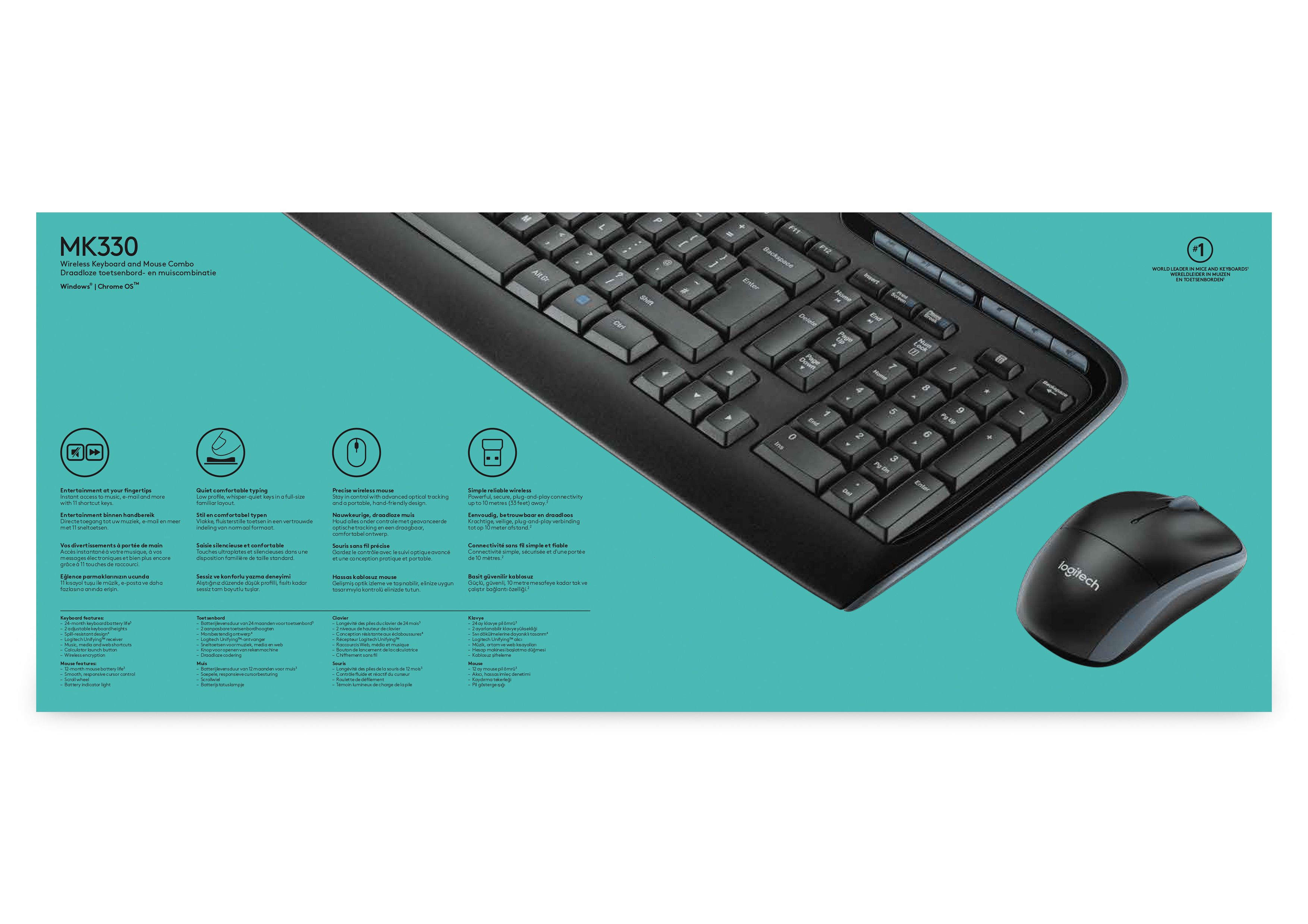 Logitech Desktop MK330 Wireless [US] black_7