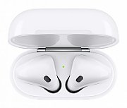 CASTI Apple AirPods with Charging Case (gen 2), albe 