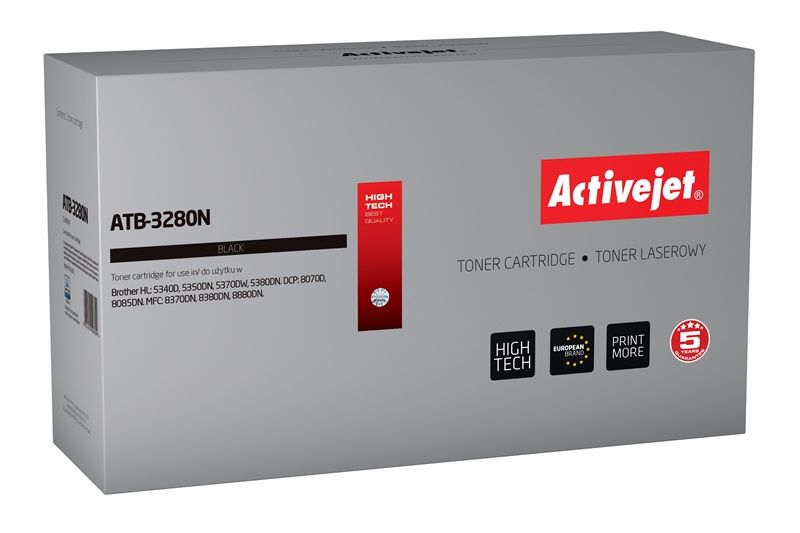 Activejet ATB-3280N toner for Brother printer Brother TN-3280 replacement Supreme 8000 pages black