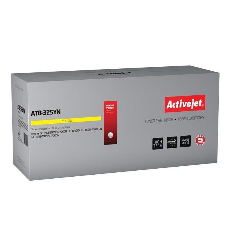 Activejet ATB-325YN toner for Brother printer Brother TN-325Y replacement Supreme 3500 pages yellow