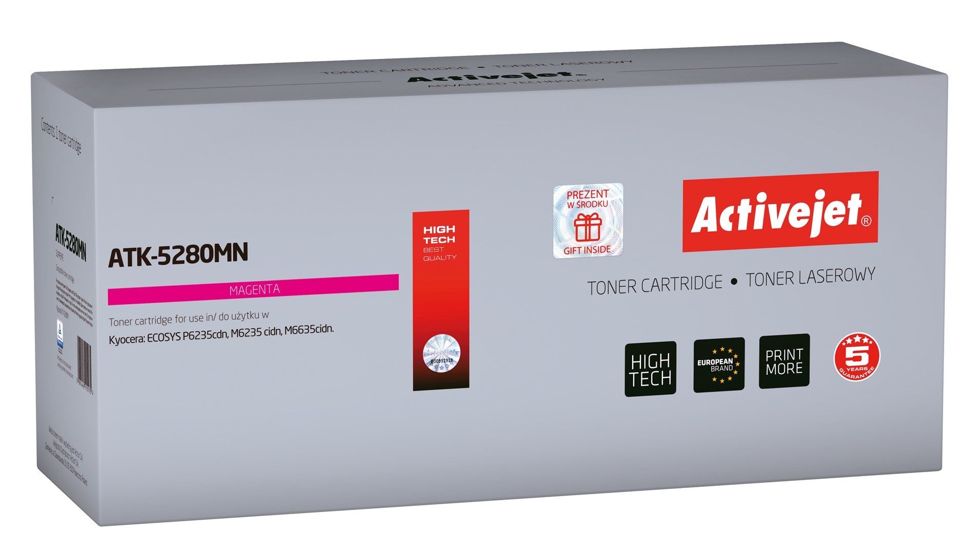 Activejet ATK-5280MN toner for Kyocera printer Kyocera TK-5280M replacement Supreme 11000 pages magenta