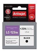 Activejet AB-123BN ink for Brother printer; Brother LC123Bk/LC121Bk replacement; Supreme; 15 ml; black_1