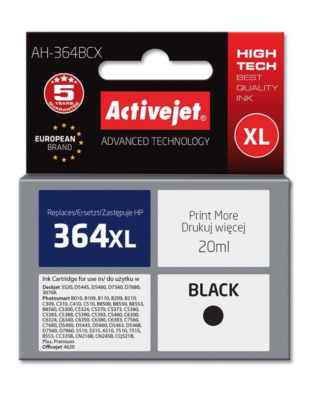 Activejet ink for Hewlett Packard No.364XL CN684EE_2