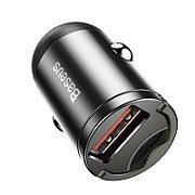 Mini car charger Baseus Tiny Star, USB, QC 3.0, 30W (gray)_3