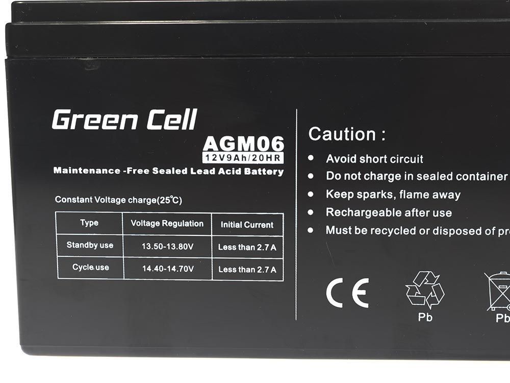 Green Cell AGM06 UPS battery Sealed Lead Acid (VRLA) 12 V 9 Ah_2