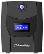 UPS PowerWalker VI 1500 STL FR, 1500 VA, 900 W, cu management, line-interactive, 4x Schuko, 1x RJ45, 12.0V/7.2Ah Tower, Negru 