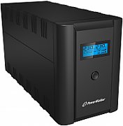 UPS PowerWalker VI 2200 SHL FR, 2200 VA, 1200 W, cu management, line-interactive, 2x Schuko, 2x C13, 1x C14, 1x RJ45, 12V/9Ah LCD, Tower, Negru 