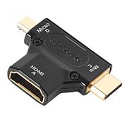 Adaptor HDMI A to C & D Audioquest, cod HDMACDAD_1