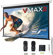 Ecran proiectie electric, perete/tavan, 368 x 207 cm, EliteScreens VMAX166XWH2, 2 telecomenzi, Format 16:9, Trigger 12V_1