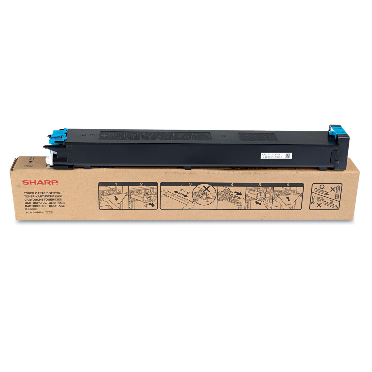 Sharp MX23GTCA toner cartridge 1 pc(s) Original Cyan