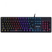 KIT gaming SPACER USB INVICTUS, tastatura RGB rainbow + mouse optic 7 culori, black, 