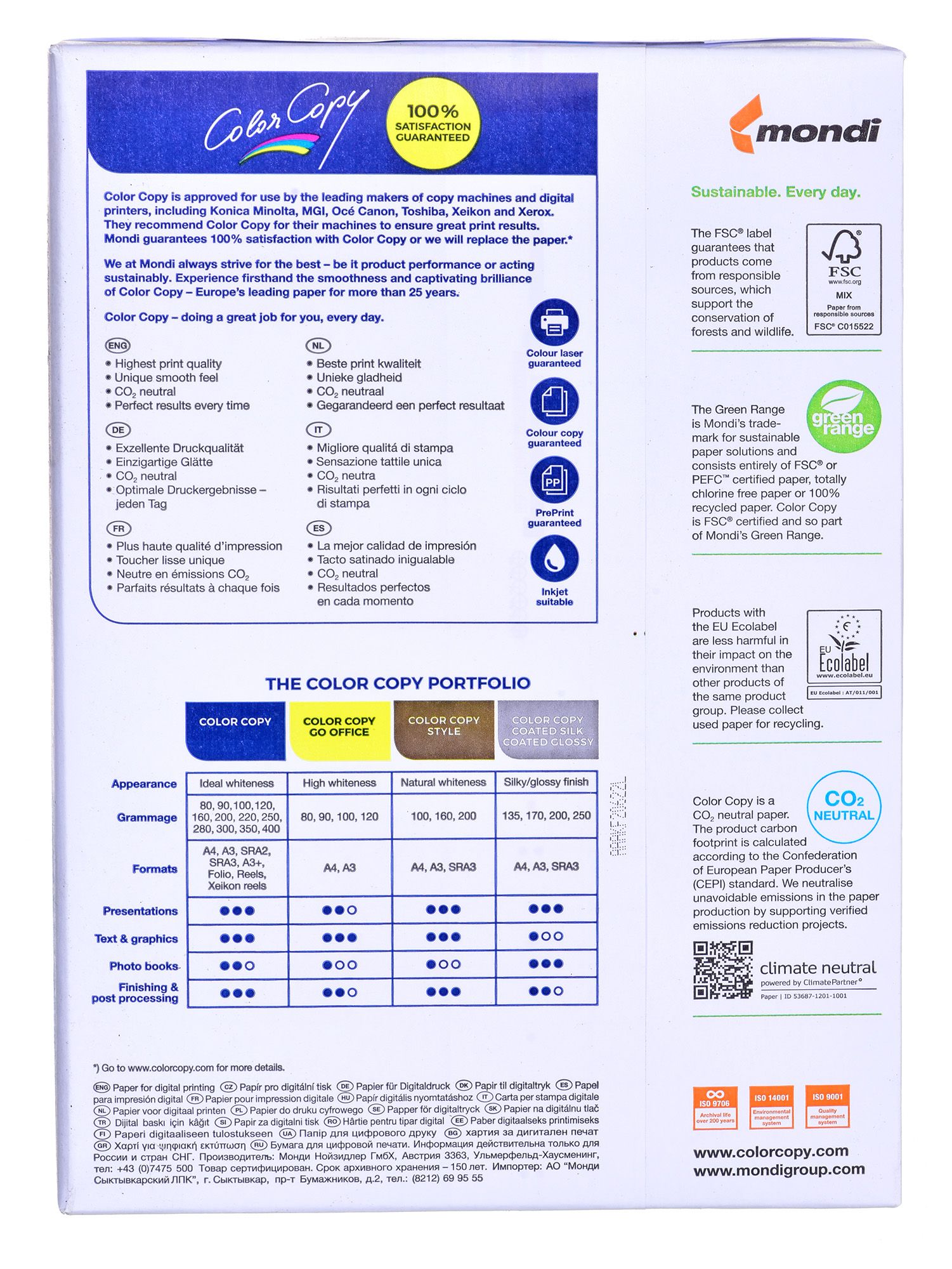 Mondi CC420 printing paper A4 (210x297 mm) White_2