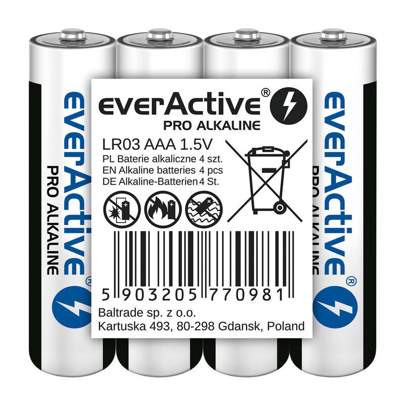 Alkaline batteries AAA / LR03 everActive Pro 4 pcs_2