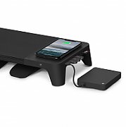 3-in-1 wooden monitor stand hub with fast wireless charging pad POUT EYES 8 Deep black_3